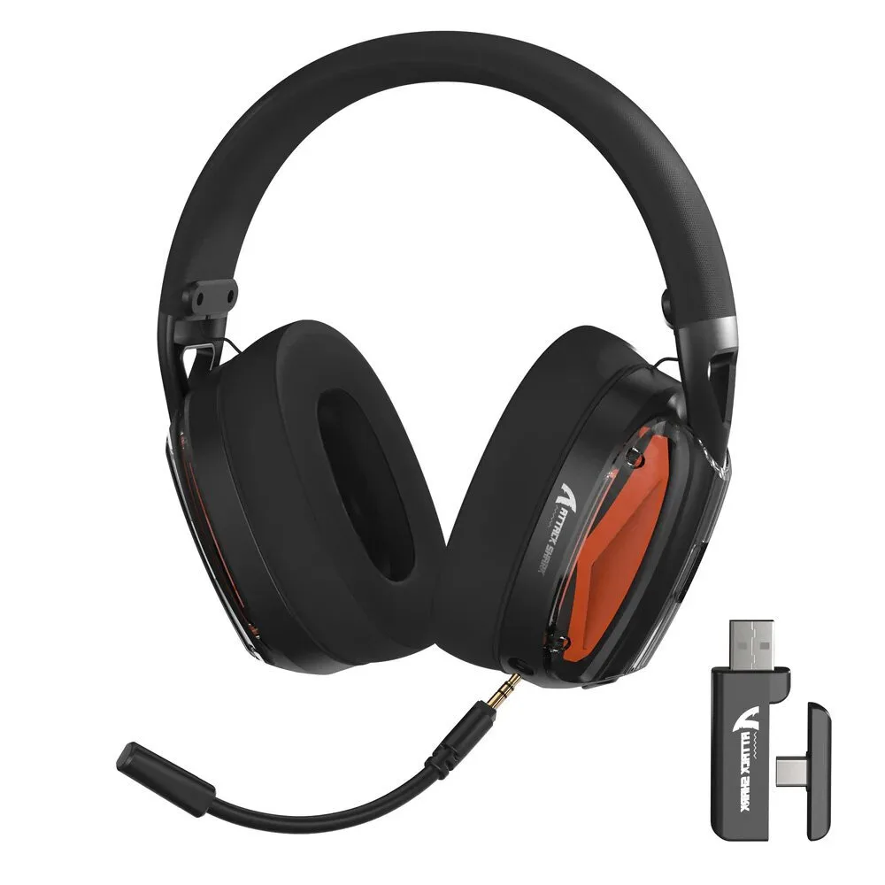 2026/05/9342.jpg ATTACK SHARK L60 Ultra-Light Tri-Mode Gaming Headset Black - Image 1