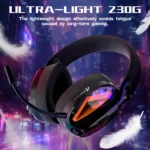 ATTACK SHARK L60 Ultra-Light Tri-Mode Gaming Headset Black - Image 5