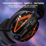 ATTACK SHARK L60 Ultra-Light Tri-Mode Gaming Headset Black - Image 3