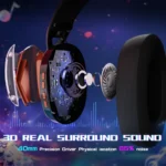 ATTACK SHARK L60 Ultra-Light Tri-Mode Gaming Headset Black - Image 6