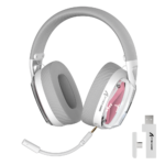 ⁦⁦ATTACK SHARK L60 Ultra-Light Tri-Mode Gaming Headset white⁩ - الصورة ⁦2⁩