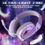 ⁦⁦ATTACK SHARK L60 Ultra-Light Tri-Mode Gaming Headset white⁩ - الصورة ⁦6⁩