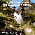 ⁦ATTACK SHARK G3 Tri-mode Wireless Gaming Mouse 25000 DPI Ultra Lightweight WHITE⁩ - الصورة ⁦9⁩