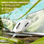 ⁦ATTACK SHARK G3 Tri-mode Wireless Gaming Mouse 25000 DPI Ultra Lightweight WHITE⁩ - الصورة ⁦8⁩
