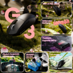 ⁦⁦ATTACK SHARK G3 Tri-mode Wireless Gaming Mouse 25000 DPI Ultra Lightweight black⁩ - الصورة ⁦8⁩