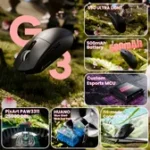 ⁦ATTACK SHARK G3 Tri-mode Wireless Gaming Mouse 25000 DPI Ultra Lightweight black - Image 8