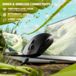 ⁦⁦ATTACK SHARK G3 Tri-mode Wireless Gaming Mouse 25000 DPI Ultra Lightweight black⁩ - الصورة ⁦9⁩