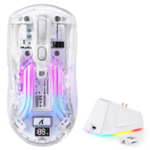 ⁦ATTACK SHARK X2PRO Wireless Gaming Mouse with Charging Dock White⁩ - الصورة ⁦2⁩