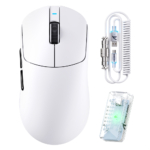 ATTACK SHARK X8PRO Ultra-Light Wireless Gaming Mouse & C06ULTRA Cable white