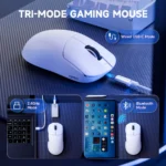 ATTACK SHARK X8PRO Ultra-Light Wireless Gaming Mouse & C06ULTRA Cable white - Image 6