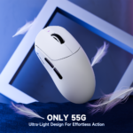 ⁦ATTACK SHARK X8PRO Ultra-Light Wireless Gaming Mouse & C06ULTRA Cable white⁩ - الصورة ⁦3⁩