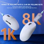 ⁦ATTACK SHARK X8PRO Ultra-Light Wireless Gaming Mouse & C06ULTRA Cable black - Image 7