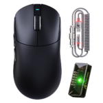⁦ATTACK SHARK X8PRO Ultra-Light Wireless Gaming Mouse & C06ULTRA Cable black