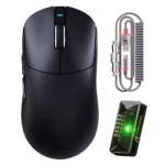 ⁦ATTACK SHARK X8PRO Ultra-Light Wireless Gaming Mouse & C06ULTRA Cable black