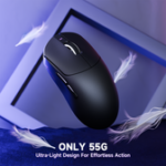 ⁦⁦ATTACK SHARK X8PRO Ultra-Light Wireless Gaming Mouse & C06ULTRA Cable black⁩ - الصورة ⁦3⁩