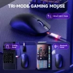 ⁦ATTACK SHARK X8PRO Ultra-Light Wireless Gaming Mouse & C06ULTRA Cable black - Image 2