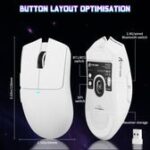 ⁦ATTACK SHARK X11SE Wireless Gaming Mouse white⁩ - الصورة ⁦3⁩