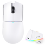 ATTACK SHARK X11 Wireless Gaming Mouse with Charging Dock White