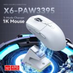⁦⁦ATTACK SHARK X6 Three Modes Gaming Mouse With Charging Dock Black⁩ - الصورة ⁦6⁩