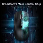 ⁦⁦ATTACK SHARK X6 Three Modes Gaming Mouse With Charging Dock Black⁩ - الصورة ⁦2⁩