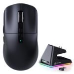 ⁦ATTACK SHARK X6 Three Modes Gaming Mouse With Charging Dock Black