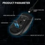 ⁦⁦ATTACK SHARK X5 Wireless Gaming Mouse black - Image 5