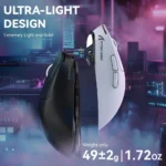 l ⁦ATTACK SHARK X3MAX PAW3950 Wireless Gaming Mouse white - Image 2