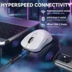 l ⁦ATTACK SHARK X3MAX PAW3950 Wireless Gaming Mouse white - Image 6