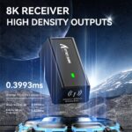 ⁦⁦ATTACK SHARK R6 Ultralight 39g Wireless 8K PAW3950MAX Gaming Mouse White⁩ - الصورة ⁦2⁩