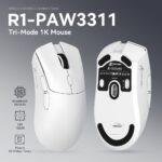 ⁦ATTACK SHARK R1 Wireless Gaming Mouse White⁩ - الصورة ⁦9⁩