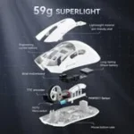 ⁦ATTACK SHARK R1 Wireless Gaming Mouse black - Image 5