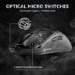 ⁦ATTACK SHARK R11 ULTRA Carbon Fiber Wireless 8K PAW3950MAX Gaming Mouse Black⁩ - الصورة ⁦6⁩