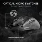 ATTACK SHARK R11 ULTRA Carbon Fiber Wireless 8K PAW3950MAX Gaming Mouse Black - Image 6