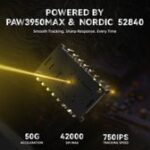 ⁦ATTACK SHARK R11 ULTRA Carbon Fiber Wireless 8K PAW3950MAX Gaming Mouse Black⁩ - الصورة ⁦5⁩