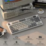 ⁦ATTACK SHARK K86 Wireless Mechanical Keyboard white⁩ - الصورة ⁦9⁩
