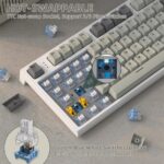 ⁦ATTACK SHARK K86 Wireless Mechanical Keyboard white⁩ - الصورة ⁦4⁩