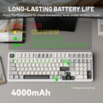 ⁦ATTACK SHARK X98 Full-size Wireless Mechanical Keyboard⁩ - الصورة ⁦7⁩