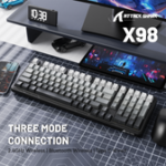 ⁦⁦ATTACK SHARK X98 Full-size  Wireless Mechanical Keyboard⁩ Black⁩ - الصورة ⁦6⁩