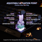 ⁦⁦ATTACK SHARK X68 PRO HE Rapid Trigger Keyboard Magnetic Switch⁩⁩ - الصورة ⁦14⁩