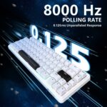 ⁦ATTACK SHARK X65 HE Magnetic Switch Rapid Trigger Keyboard White⁩ - الصورة ⁦4⁩