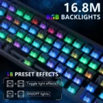 ATTACK SHARK X65 HE Magnetic Switch Rapid Trigger Keyboard White - Image 6