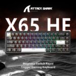 ⁦⁦ATTACK SHARK X65 HE Magnetic Switch Rapid Trigger Keyboard black⁩ - الصورة ⁦9⁩