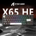 ⁦ATTACK SHARK X65 HE Magnetic Switch Rapid Trigger Keyboard black - Image 9