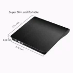 Slim External DVD RW CD Writer Drive Burner‏ - Image 2