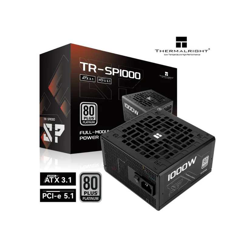 1_6e6c491c-aa19-4a15-8473-ed4b911d711a Thermalright SP1000 1000W 80+ Platinum Power Supply, Black - الصورة 1