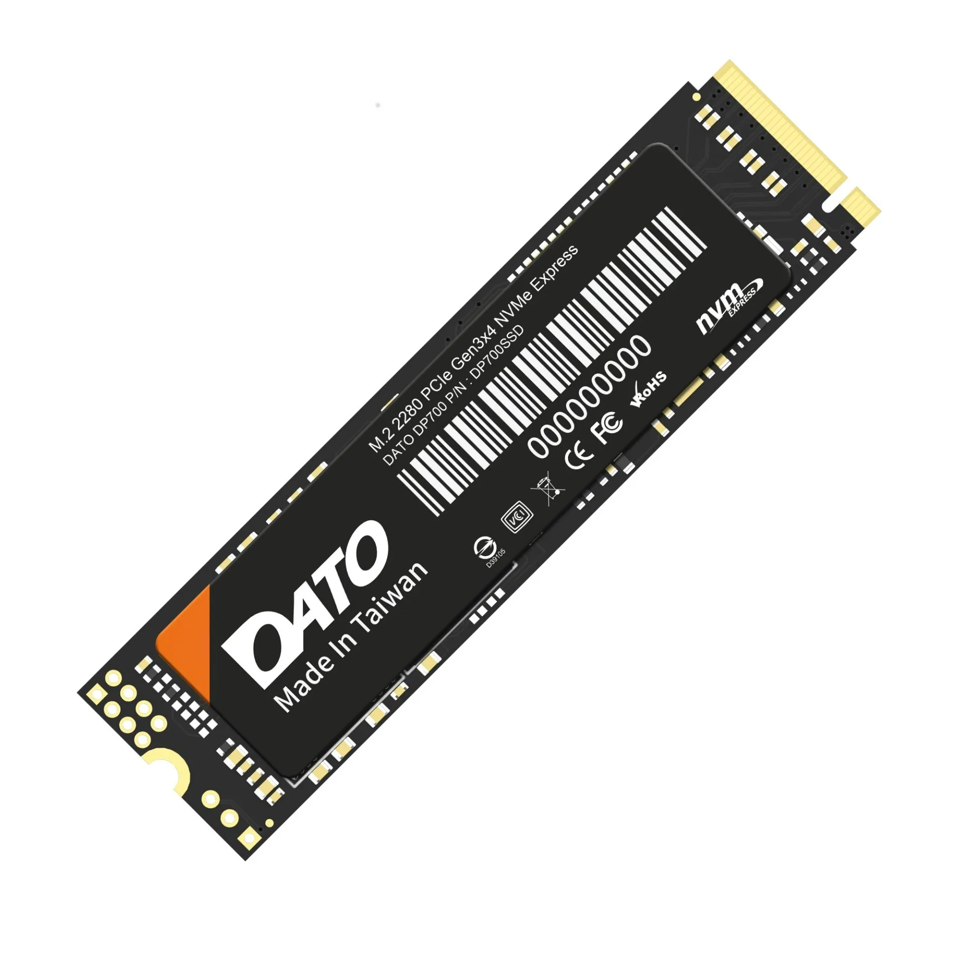 DATO 512GB M.2 SSD, M.2 2280 SSD, PCIe Gen3x4 Internal