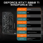 GIGABYTE GeForce RTX 5060 Ti WINDFORCE OC 16G - صورة 13 - مكتب المحترف