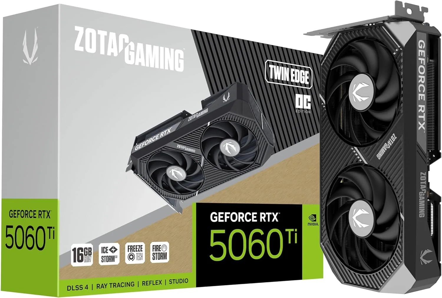 ZOTAC Gaming GeForce RTX 5060 Ti 16GB Twin Edge OC DLSS 4 16GB GDDR7