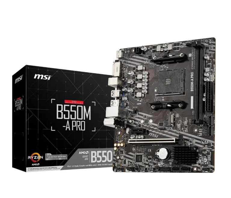 MSI B550M-A PRO Motherboard, Micro-ATX - Supports AMD Ryzen - صورة 4 - مكتب المحترف