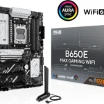 ASUS B650E MAX Gaming WiFi AMD B650 ATX Motherboard, DDR5, PCIe 5.0 Ready, 3X M.2 Slots, Wi-Fi - مكتب المحترف